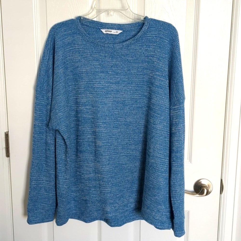 Sonoma Blue Crew Neck Waffle Knit Sweater - XXL